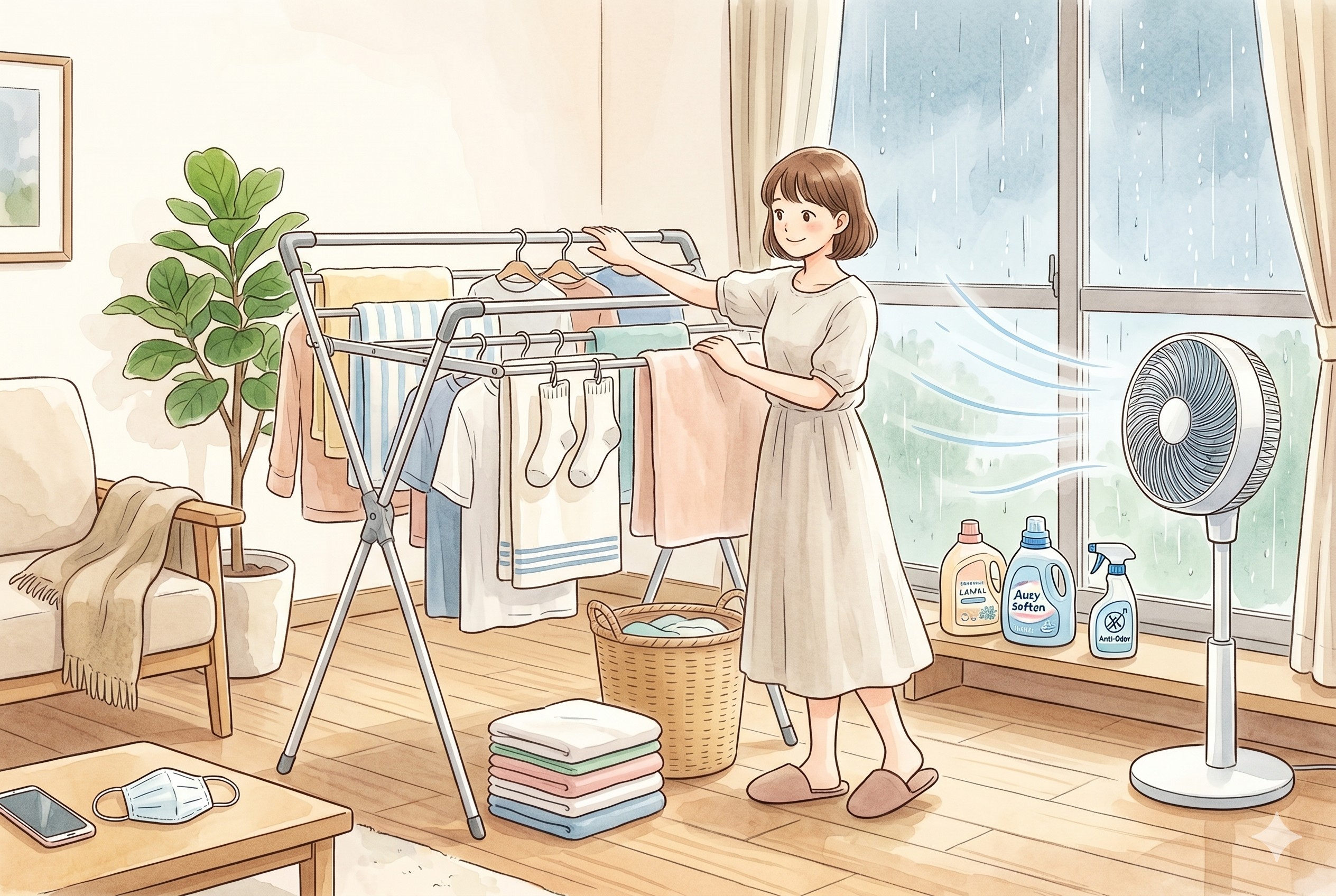 部屋干し・洗濯対策