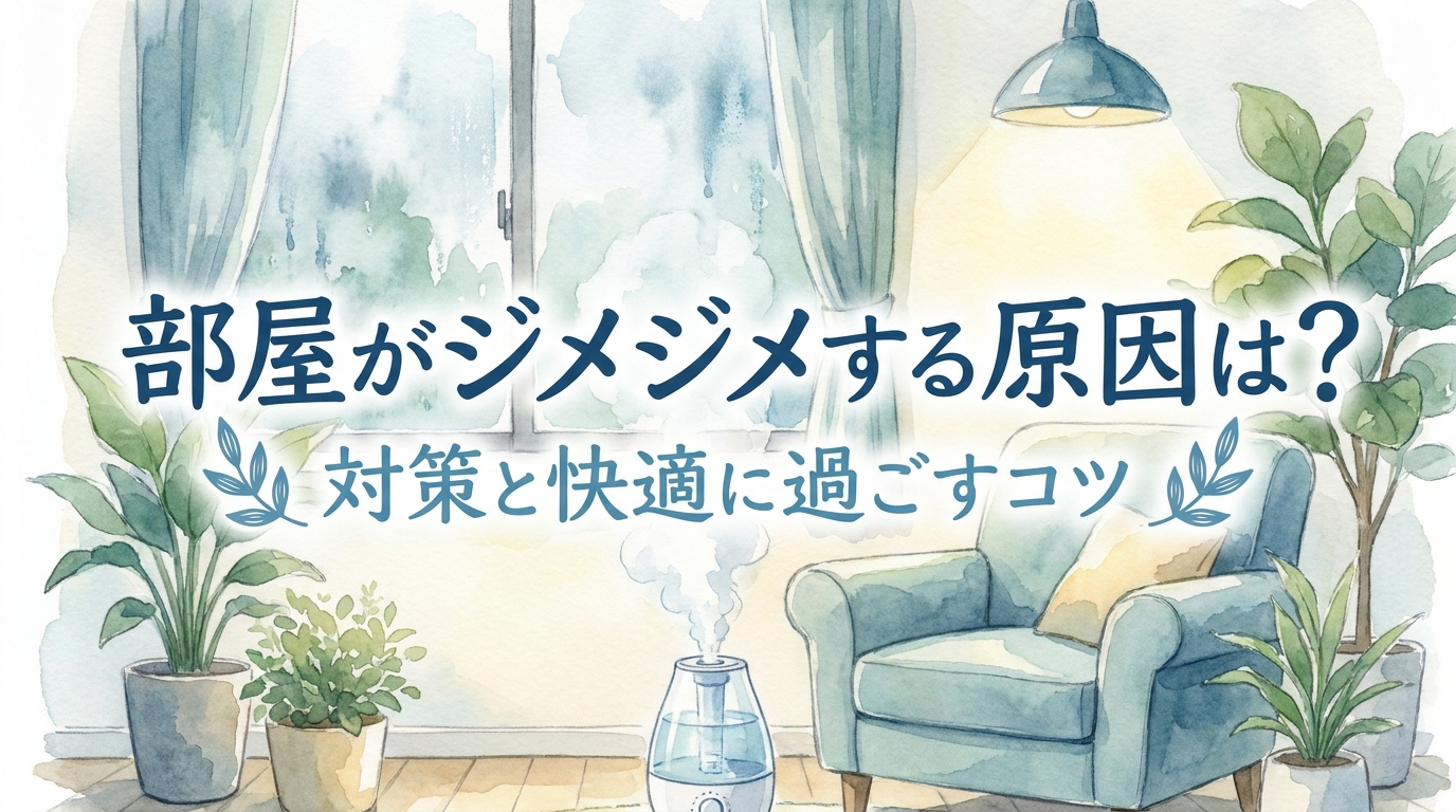 部屋がジメジメする原因は?対策と快適に過ごすコツ