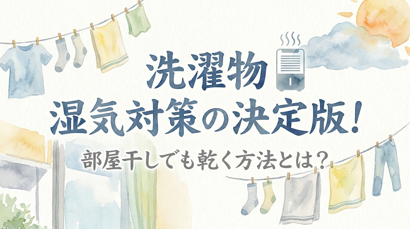 洗濯物 湿気対策の決定版！部屋干しでも乾く方法とは？
