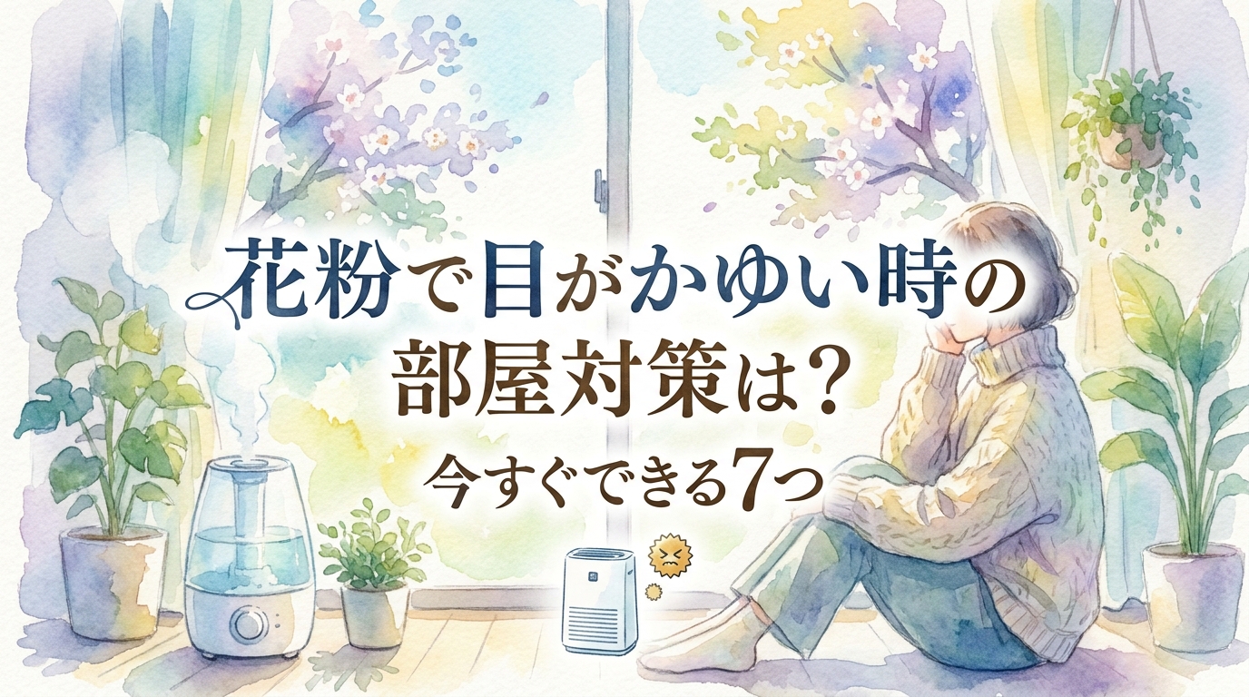 花粉で目がかゆい時の部屋対策は?今すぐできる7つの方法