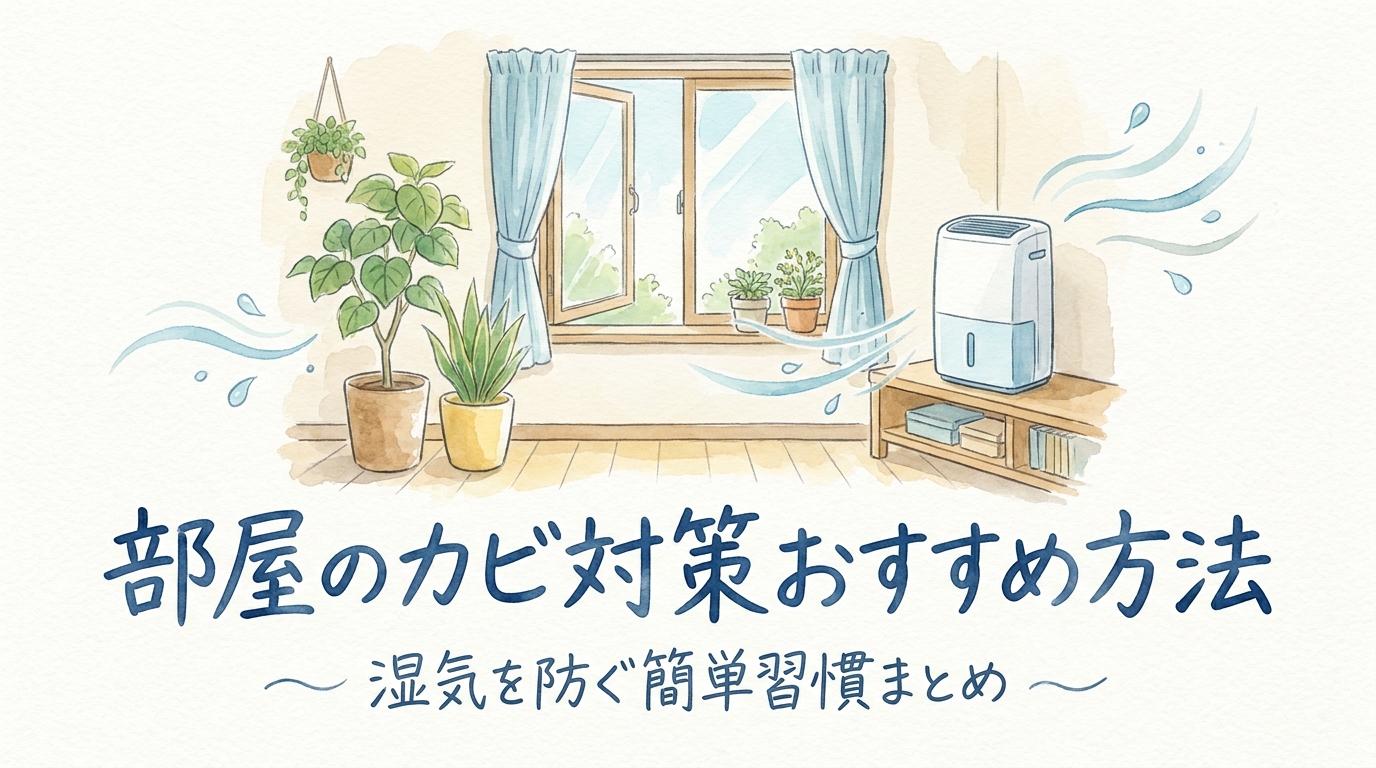 部屋のカビ対策おすすめ方法|湿気を防ぐ簡単習慣まとめ