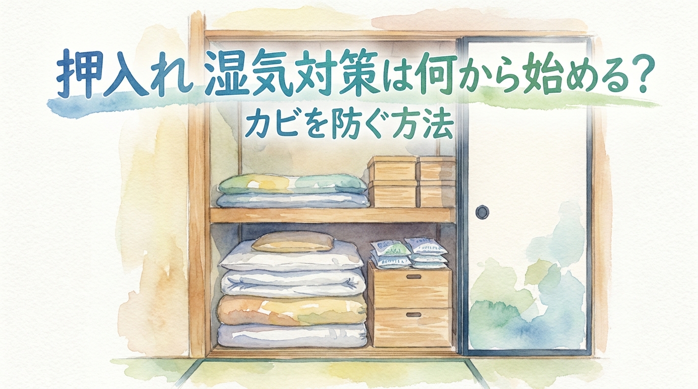 押入れ 湿気対策は何から始める?カビを防ぐ方法