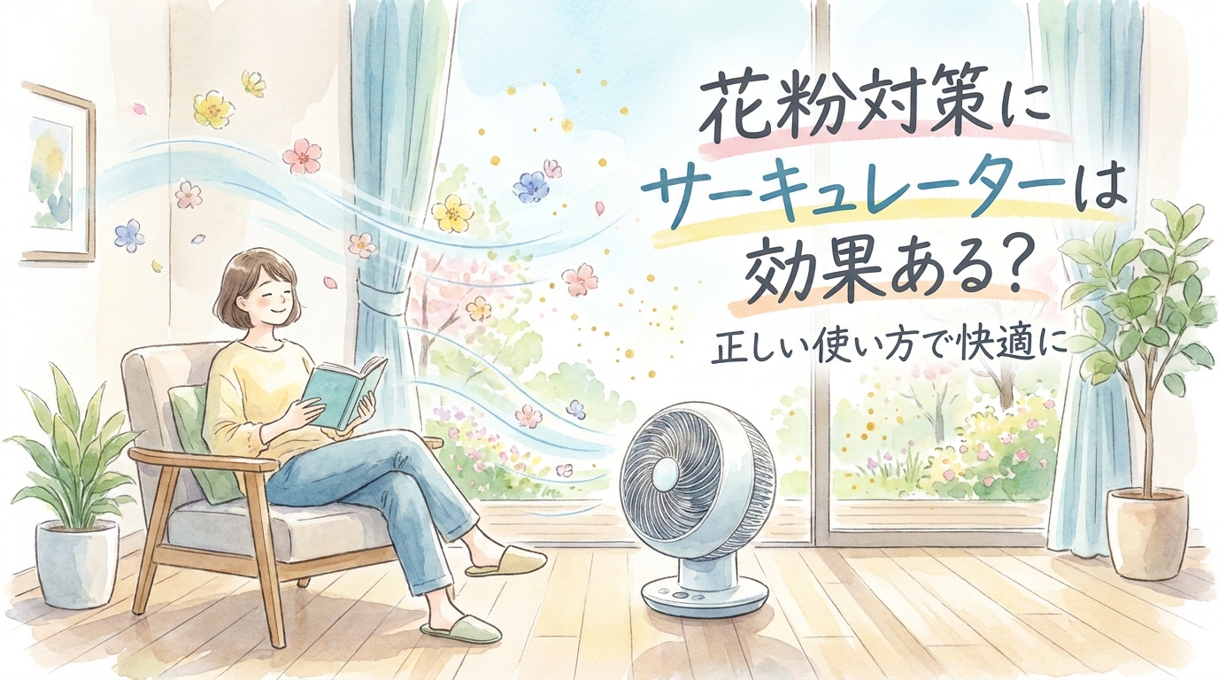 花粉対策にサーキュレーターは効果ある？正しい使い方で快適に