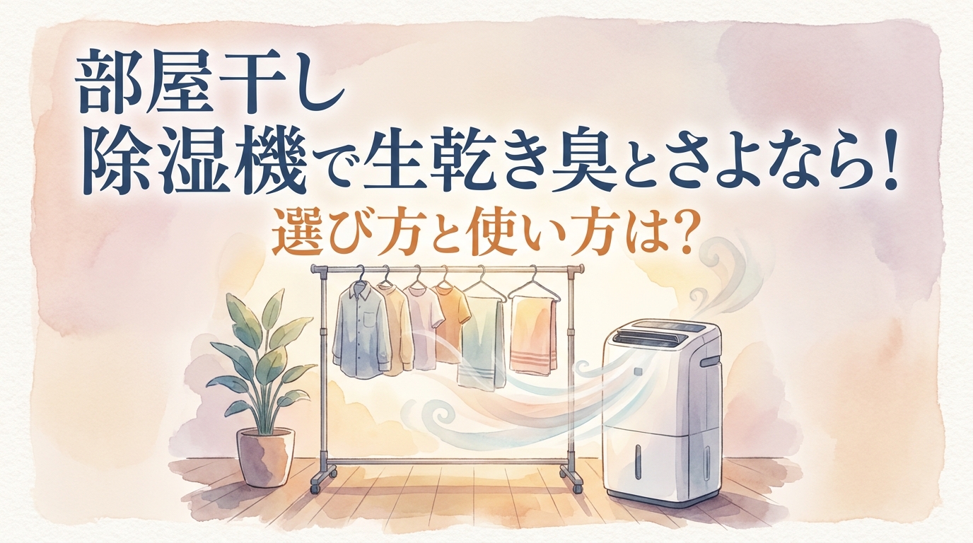 部屋干し 除湿機で生乾き臭とさよなら!選び方と使い方は?