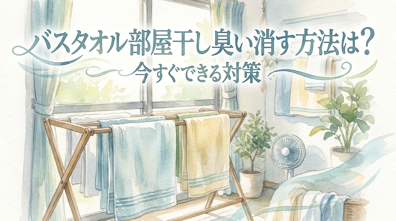 バスタオル部屋干し臭い消す方法は?今すぐできる対策