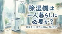 除湿機は一人暮らしに必要か?部屋干しと湿気の悩みに答えます