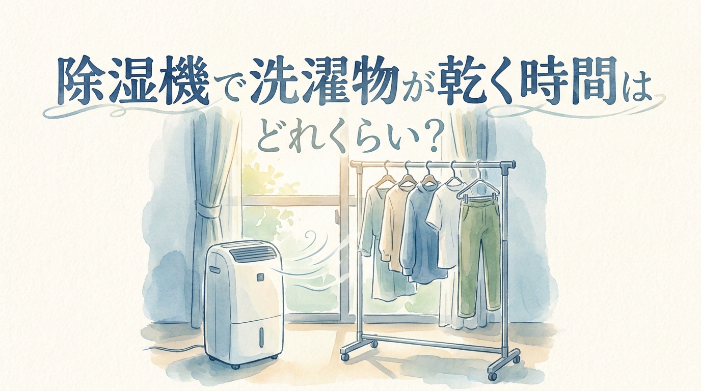 除湿機で洗濯物が乾く時間はどれくらい?