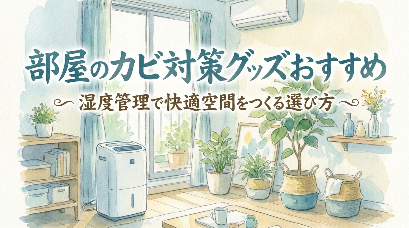 部屋のカビ対策グッズおすすめ|湿度管理で快適空間をつくる選び方