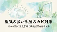 湿気の多い部屋のカビ対策｜40〜60％の湿度管理で快適空間を作る方法