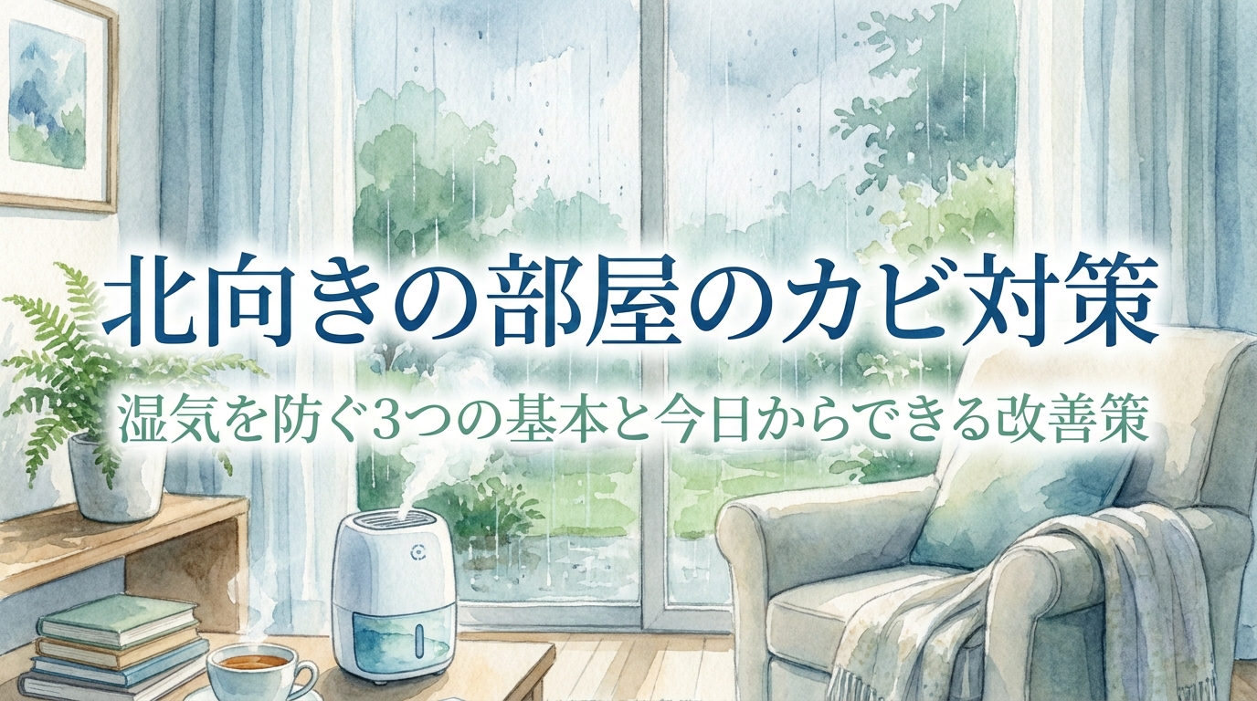 北向きの部屋のカビ対策|湿気を防ぐ3つの基本と今日からできる改善策
