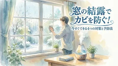 窓の結露でカビを防ぐ！今すぐできる4つの対策と予防法