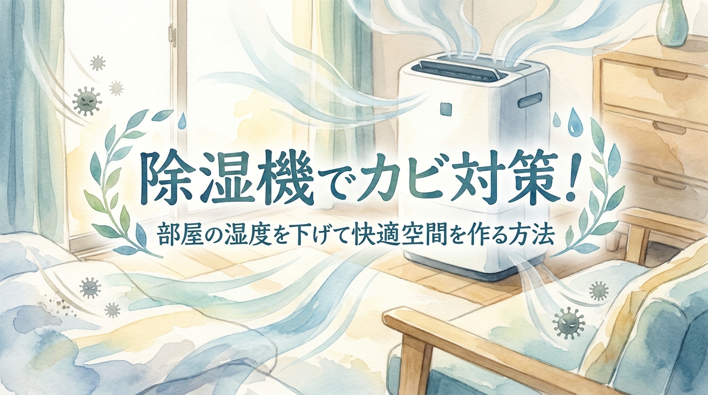 除湿機でカビ対策!部屋の湿度を下げて快適空間を作る方法