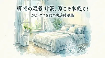 寝室の湿気対策、夏こそ本気で！カビ・ダニを防ぐ快適睡眠術
