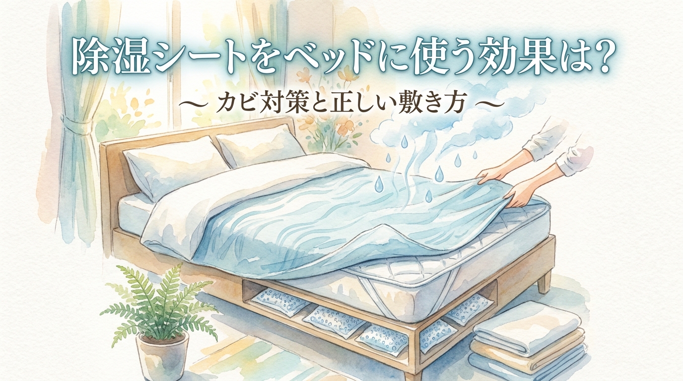 除湿シートをベッドに使う効果は?カビ対策と正しい敷き方