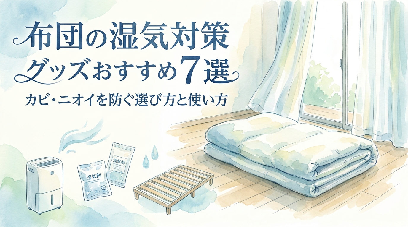 布団の湿気対策グッズおすすめ7選|カビ・ニオイを防ぐ選び方と使い方