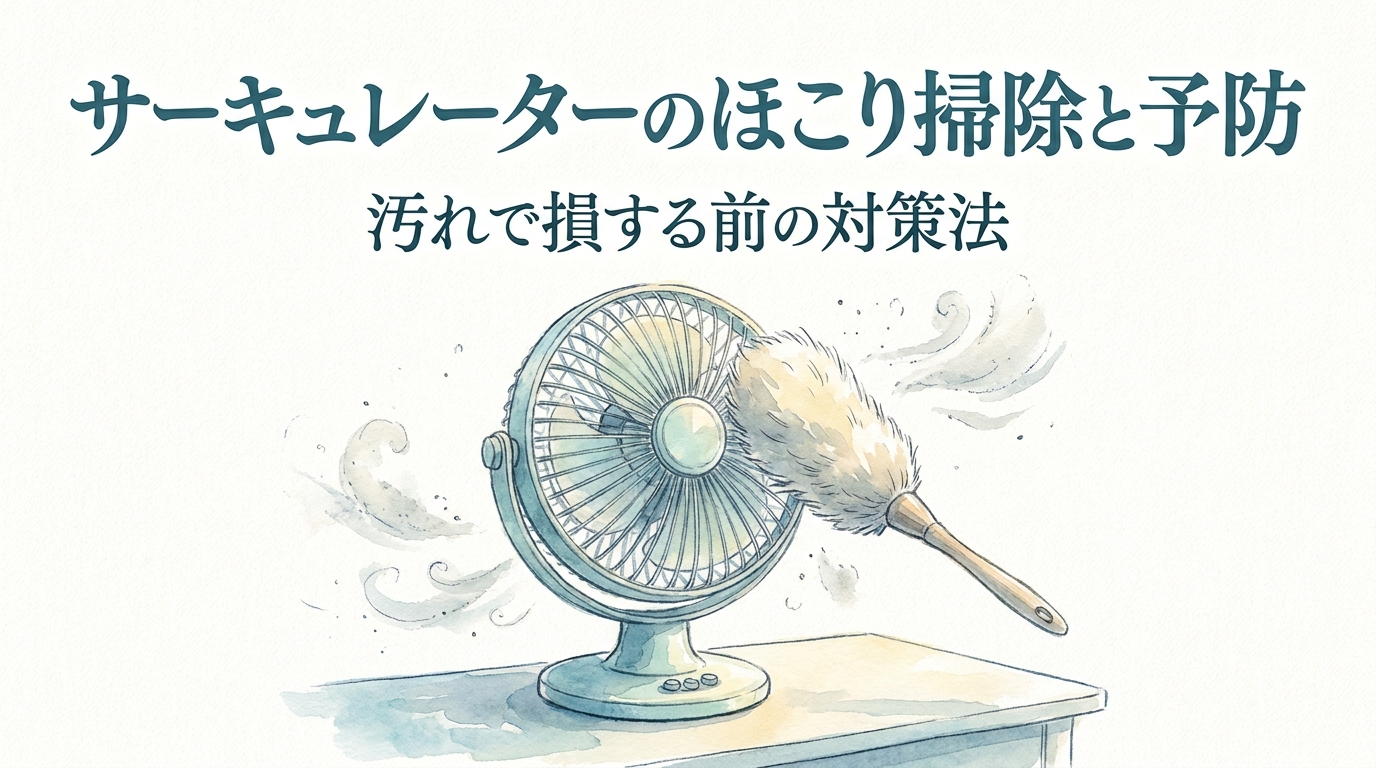 サーキュレーターのほこり掃除と予防|汚れで損する前の対策法