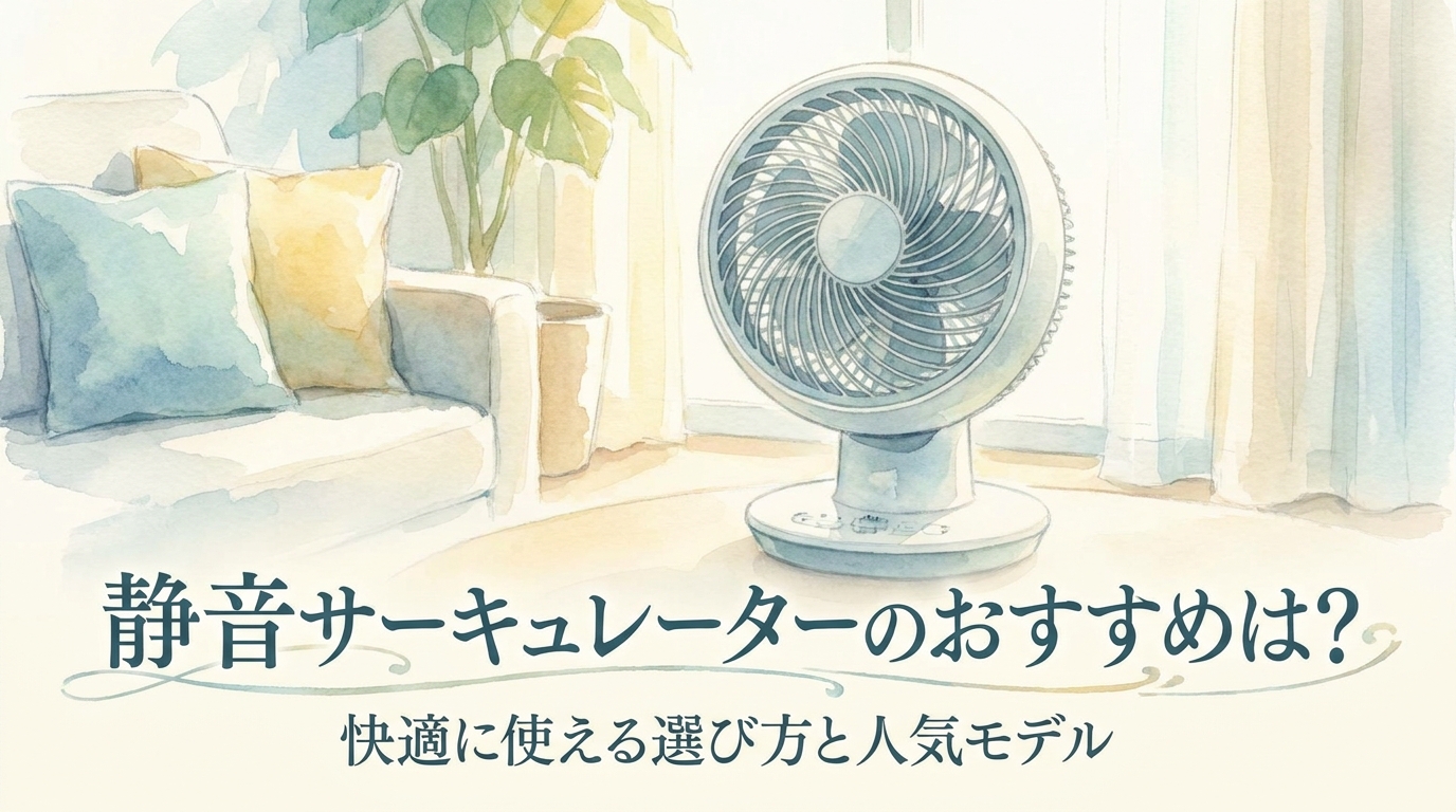 静音サーキュレーターのおすすめは？快適に使える選び方と人気モデル