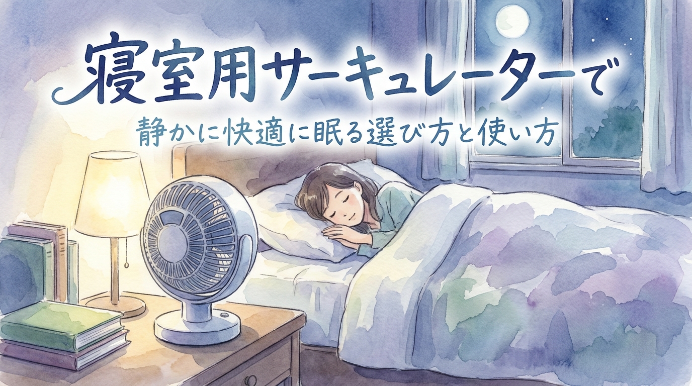 寝室用サーキュレーターで静かに快適に眠る選び方と使い方