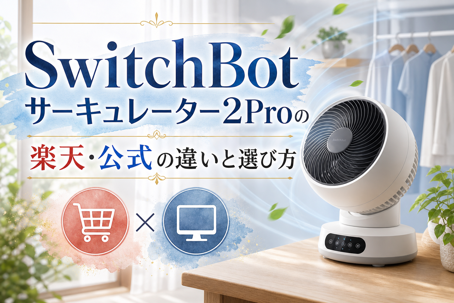 SwitchBotサーキュレーター2Proの楽天・公式の違いと選び方