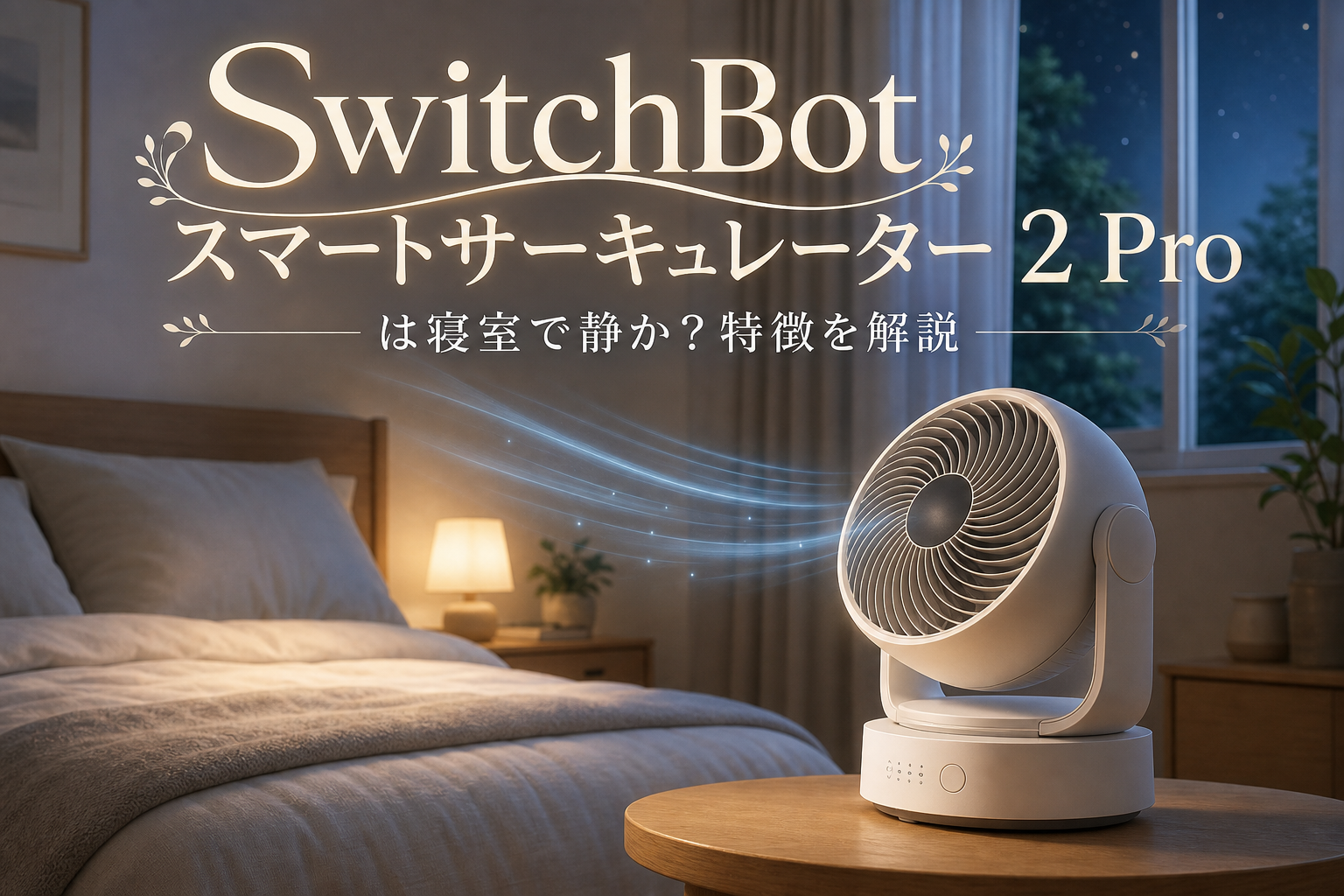 SwitchBot スマートサーキュレーター 2 Proは寝室で静か?特徴を解説