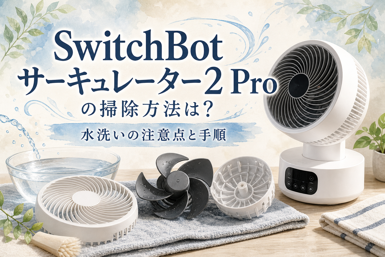 SwitchBotサーキュレーター2 Proの掃除方法は?水洗いの注意点と手順