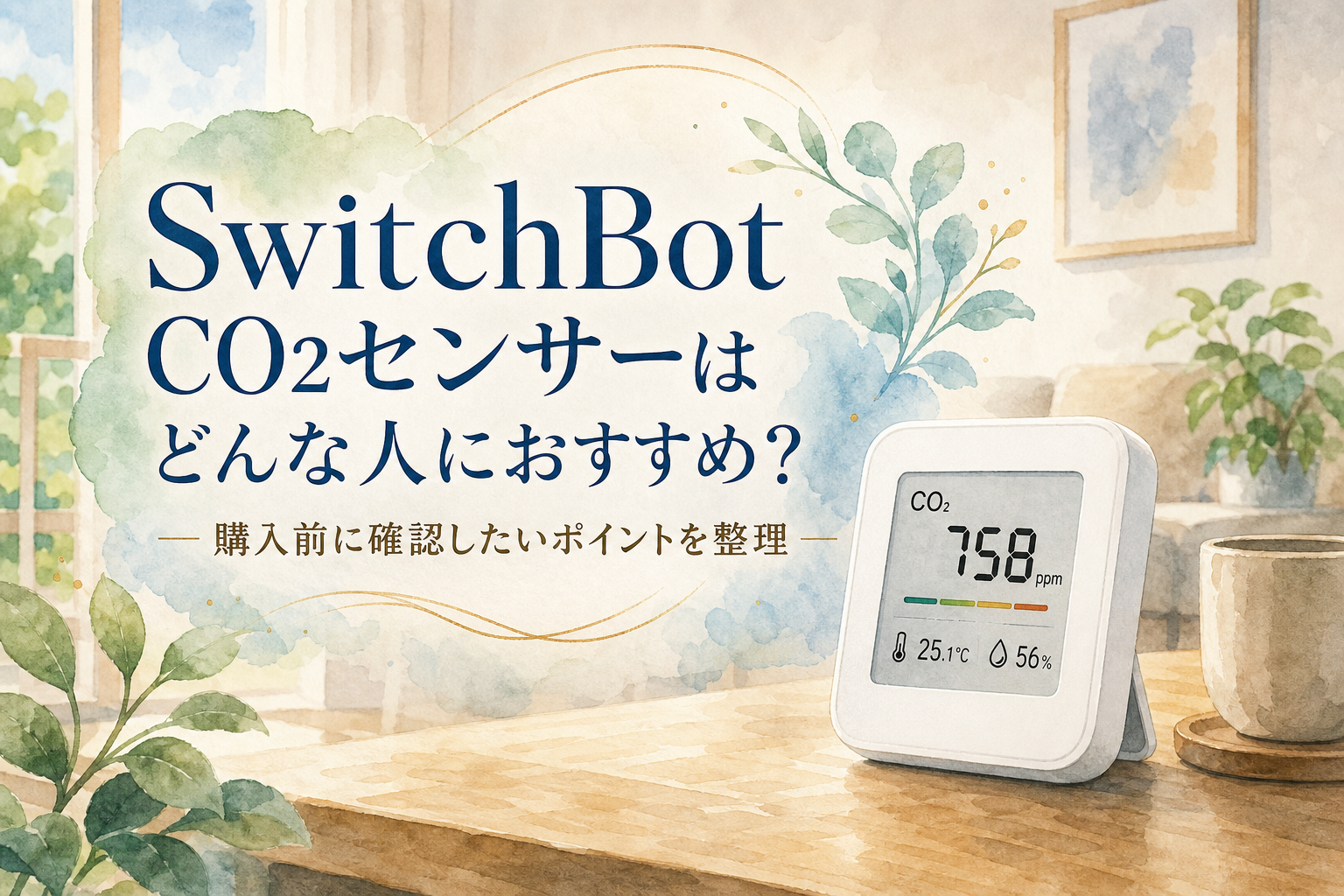 SwitchBot CO2センサーはどんな人におすすめ？購入前に確認したいポイントを整理
