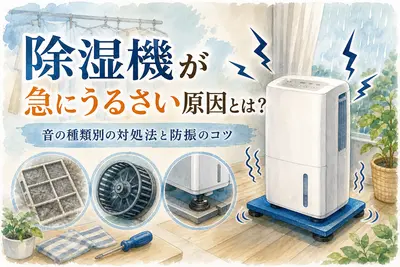 除湿機が急にうるさい原因とは？音の種類別の対処法と防振のコツ