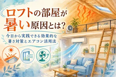 ロフトの部屋が暑い原因とは？今日から実践できる効果的な暑さ対策とエアコン活用法
