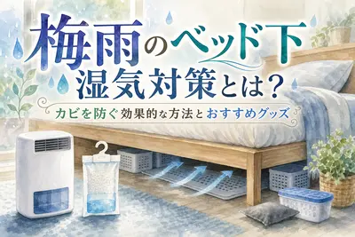 梅雨のベッド下湿気対策とは？カビを防ぐ効果的な方法とおすすめグッズ