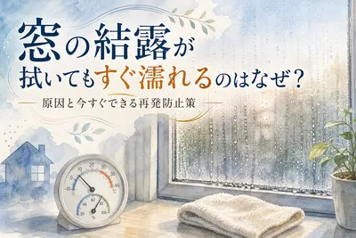 窓の結露が拭いてもすぐ濡れるのはなぜ？原因と今すぐできる再発防止策