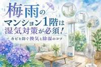 梅雨のマンション1階は湿気対策が必須！カビを防ぐ換気と除湿のコツ