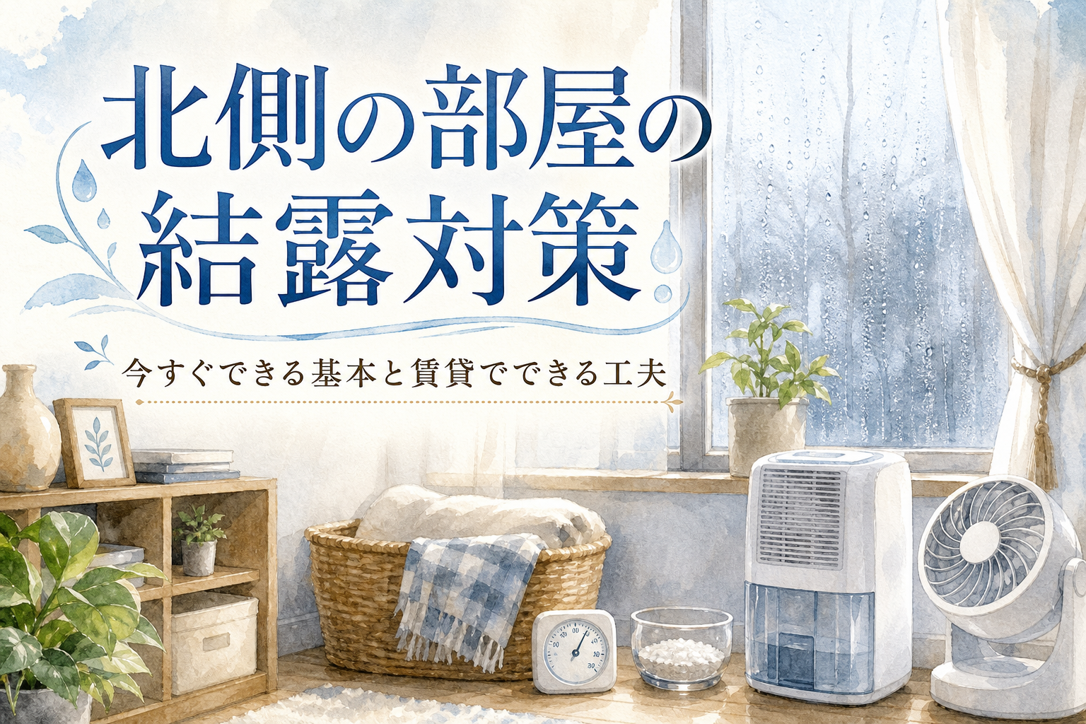 北側の部屋の結露対策|今すぐできる基本と賃貸でできる工夫