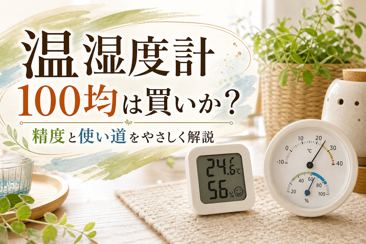 温湿度計 100均は買いか？精度と使い道をやさしく解説