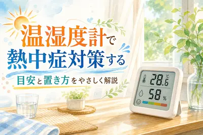 温湿度計で熱中症対策する目安と置き方をやさしく解説