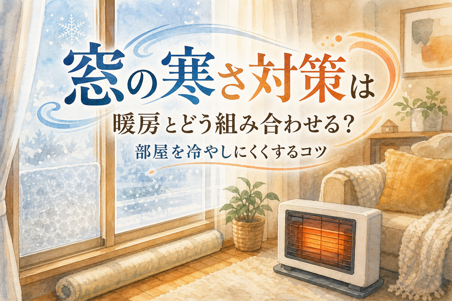 窓の寒さ対策は暖房とどう組み合わせる？部屋を冷やしにくくするコツ