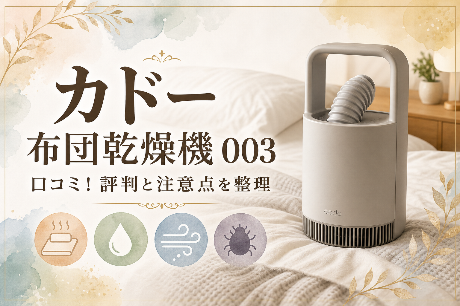 カドー 布団乾燥機 003 口コミ！評判と注意点を整理